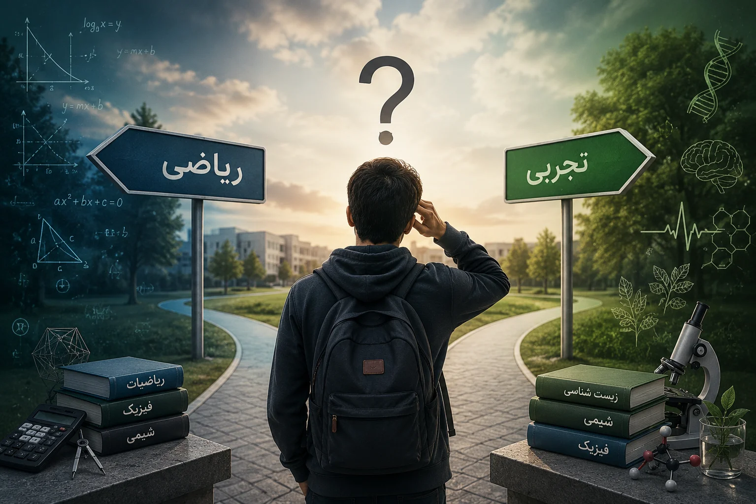 انتخاب رشته ریاضی یا تجربی - مهر اول
