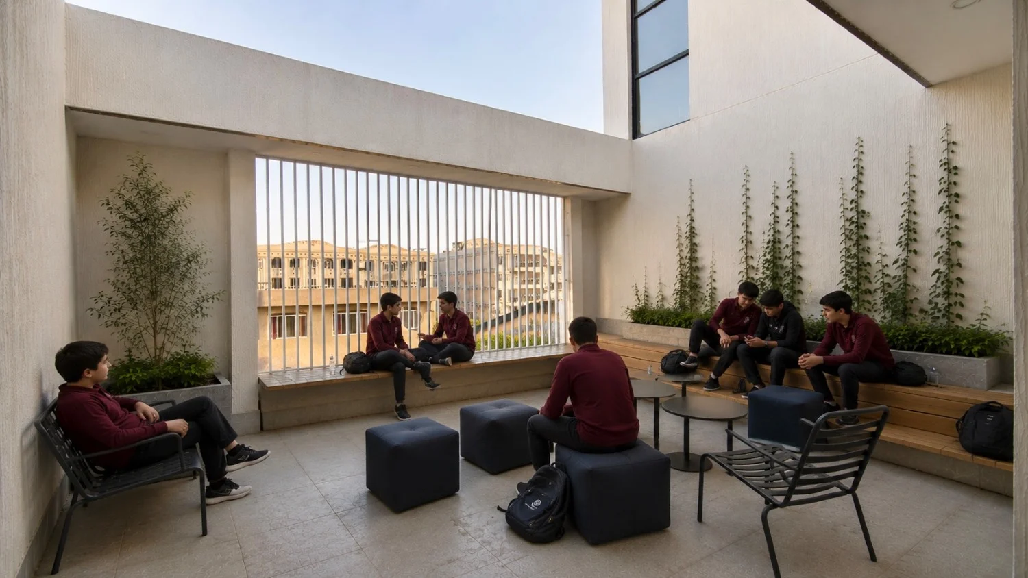 نمای دبیرستان مهر اول کرج